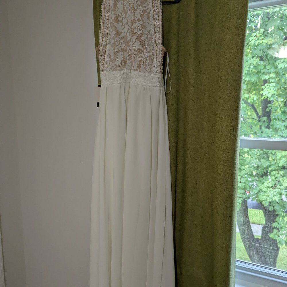 Forever and Always White Lace Maxi Dress - Picture 4 of 5